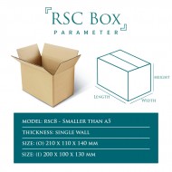 Postal Mailing RSC Folding Box Size RSC-8-A5