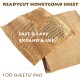 Pre-Cut Reusable & Eco-Friendly Kraft Honeycomb Wrapping Paper Sheets