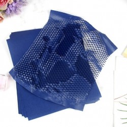 Pre-Cut Reusable & Eco-Friendly Kraft Honeycomb Wrapping Paper Sheets (Waterproof) Blue