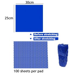 Pre-Cut Reusable & Eco-Friendly Kraft Honeycomb Wrapping Paper Sheets (Waterproof) Blue