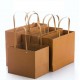 Eco-Friendly Recyclable Kraft Paper Bag with Rivet Handle [Square]