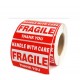 Fragile Handle with Care Stickers (500pcs Roll) – Shipping Warning Labels for Packaging