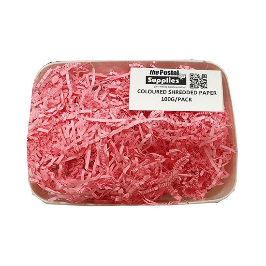 Pink Crinkled Cut Shredded Paper 