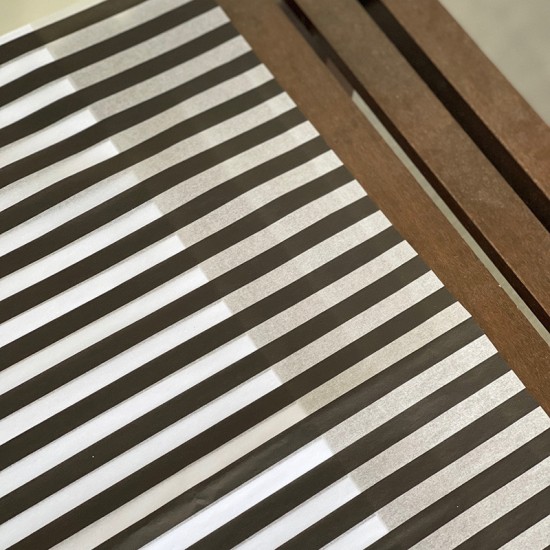 20pcs Designer Printed Tissue Papers - Stripes B/W