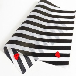 20pcs Designer Printed Tissue Papers - Stripes B/W 20pcs Designer Printed Tissue Papers - Stripes B/W