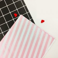 20pcs Designer Printed Tissue Papers - Stripes PINK