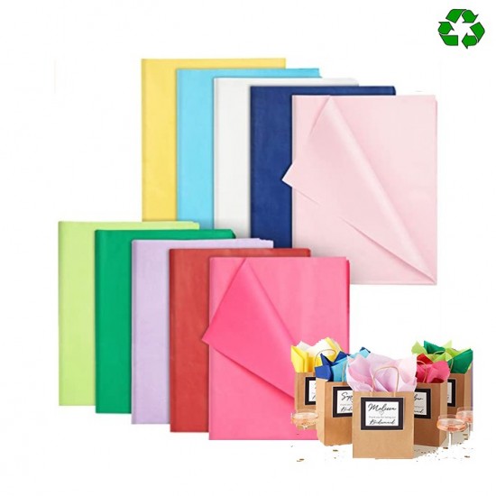Green Wrapping Tissue Papers 50x70cm (17gsm)