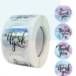 Medium Size Thank You Round Stickers Dia. 38mm - D27