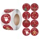 Medium Size Christmas/ New Year Round Stickers Dia. 38mm 