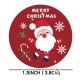 Medium Size Christmas/ New Year Round Stickers Dia. 38mm 