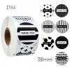 Medium Size Thank You Round Stickers Dia. 38mm D34