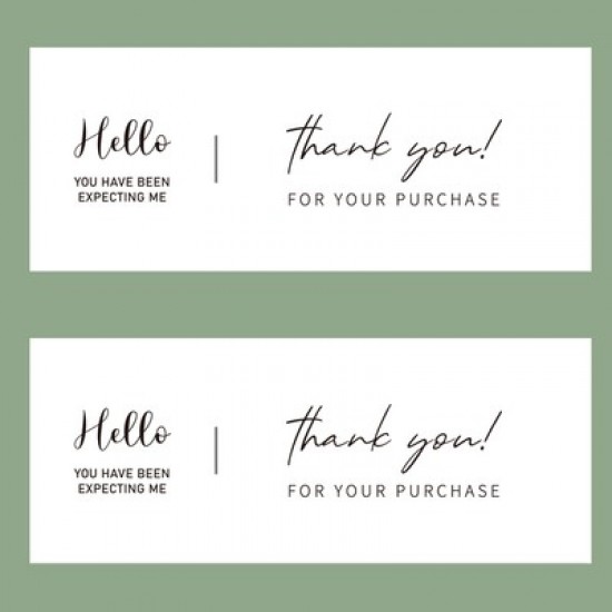 Rectangular Thank You Stickers