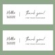 Rectangular Thank You Stickers