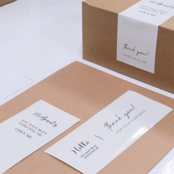 Rectangular Thank You Stickers Rectangular Thank You Stickers
