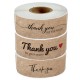 Small Rectangular Thank You Stickers