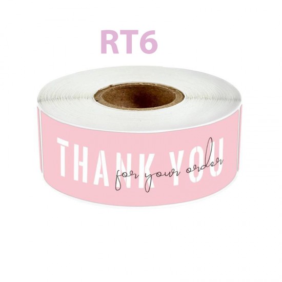 Small Rectangular Thank You Stickers