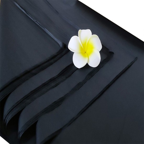 Jet Black Thin Wrapping Tissue Papers 50x75cm (17gsm)