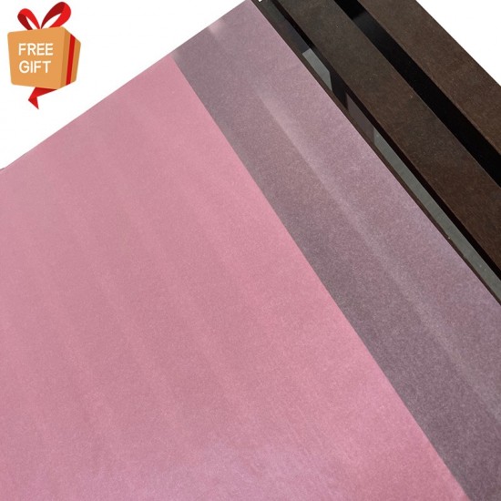 Metallic Pink Thin Wrapping Tissue Papers 50x75cm (17gsm)