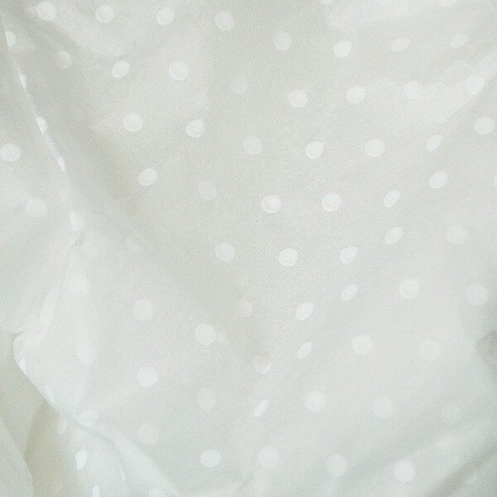 20pcs Designer Printed Tissue Papers - White Dots