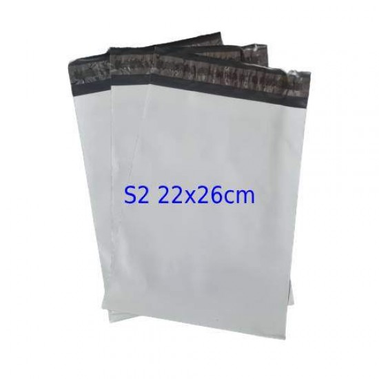 White Poly Mailer #S2 22x26cm (Wholesale)