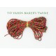 Festive Red, Green & Gold Metallic Baker's Twine (10 Yards)