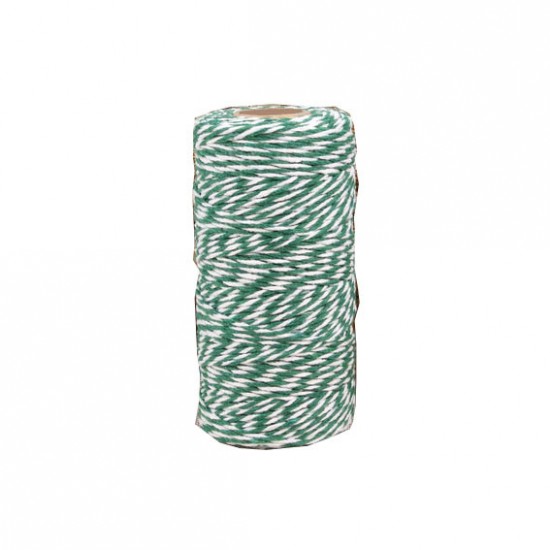 BAKER'S TWINE (Green and white)