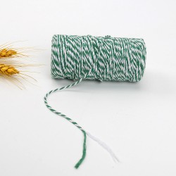 BAKER'S TWINE (Green and white)