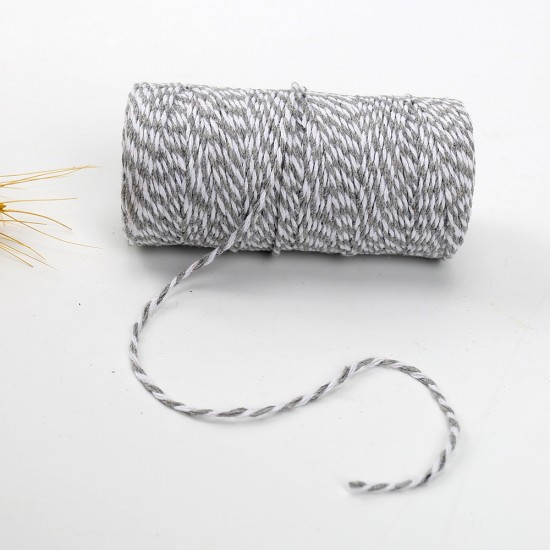 Baker's Twine (Grey & White)