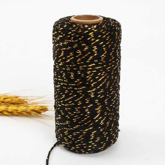 BAKER'S TWINE (Gold & Black) Roll