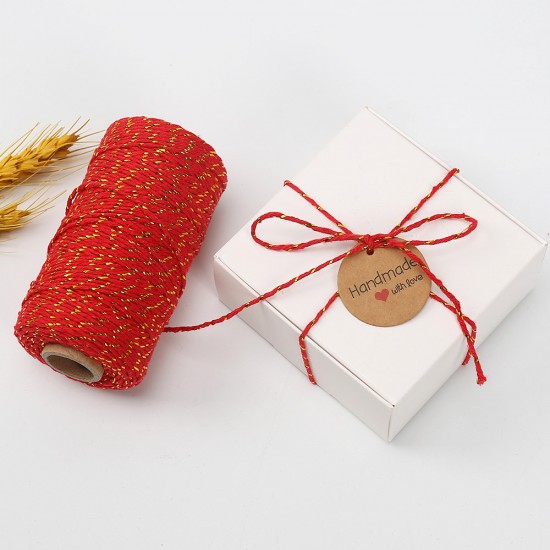 BAKER'S TWINE (GOLD & RED) Roll