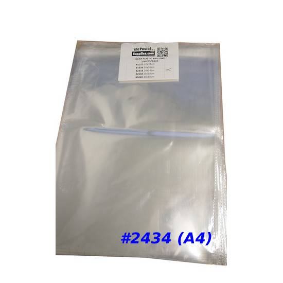 Clear Adhesive Plastic Bag #2434 (A4) 