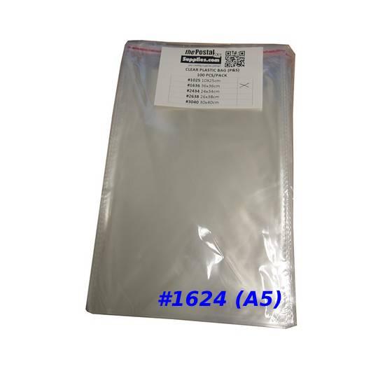 Clear Adhesive Plastic Bag #1624 (A5)