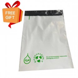 D2W Biodegradable Eco-Friendly Polymailer Mailer Bags [White]