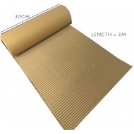 30cm Kraft Corrugated Paper Roll – 3m | Protective Packing Wrap for Fragile Items, Shipping & Moving