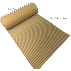 30cm Kraft Corrugated Paper Roll – 3m | Protective Packing Wrap for Fragile Items, Shipping & Moving