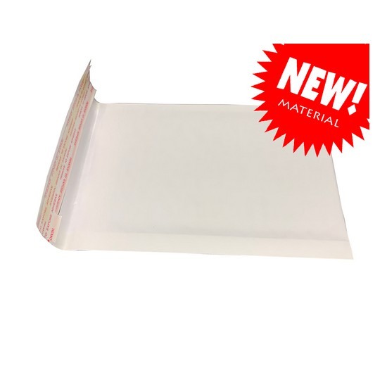 S5 Size White Kraft Bubble Mailer (Wholesale)