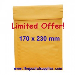 Kraft Bubble Mailers Padded Envelopes Bag 3" x 6"_75 x 150+40mm_USABLE SIZE 
