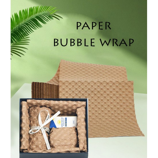 Eco-Friendly Recyclable Kraft Bubble Wrap Filler