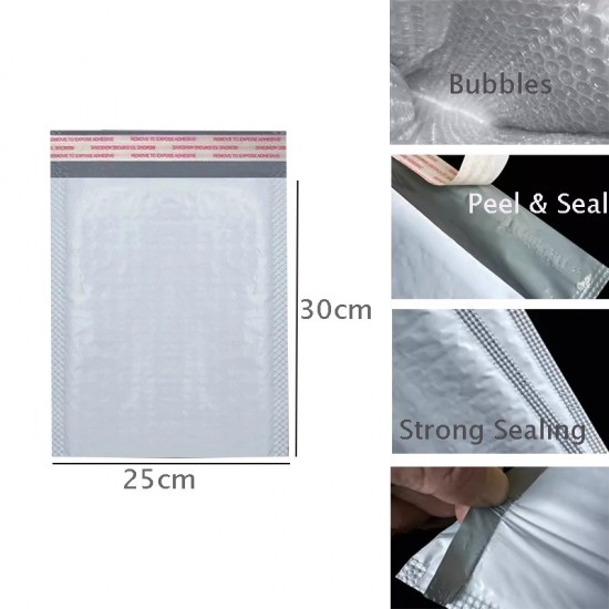 White Poly Bubble Mailer #M (Wholesale)