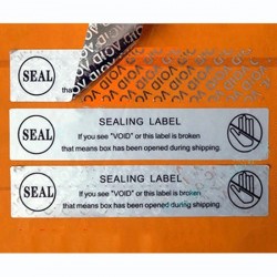 Tamper-Evident Void Security Stickers: SEALING LABELS