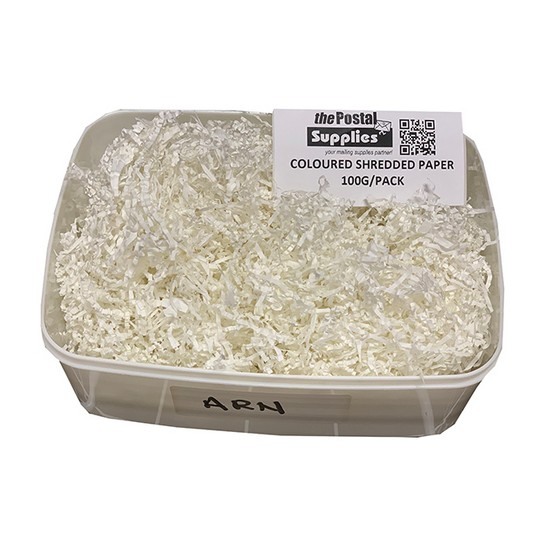 White Crinkled-Cut Shredded Paper