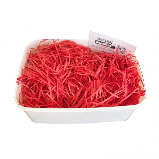 Scarlet Red Raffia Shredded Paper Fillers