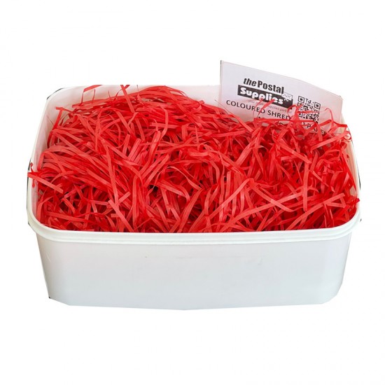 Scarlet Red Raffia Shredded Paper Fillers